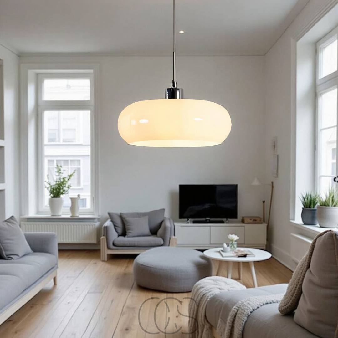 Vellina – Nordic retro pendant lamp - mouth-blown glass & Scandinavian design