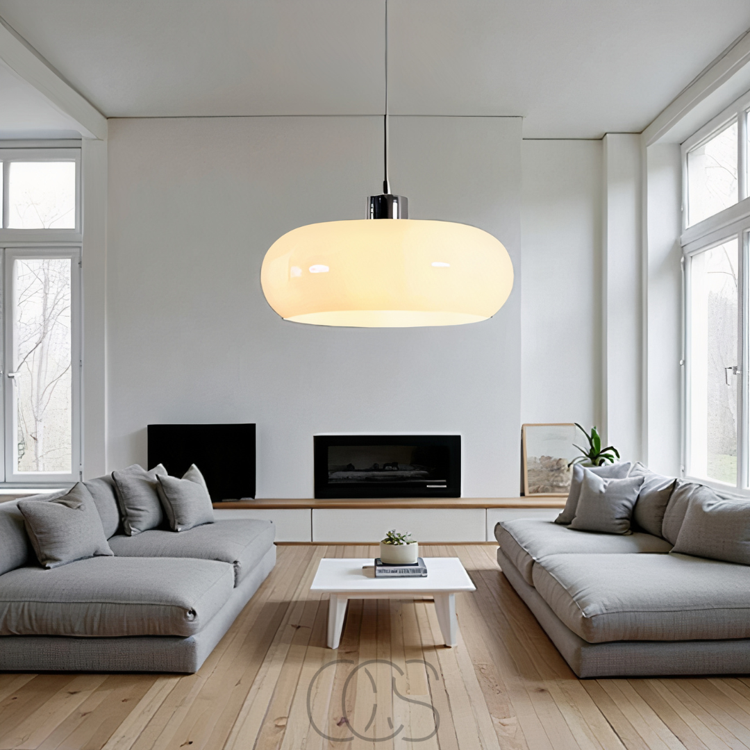 Vellina – Nordic retro pendant lamp - mouth-blown glass & Scandinavian design
