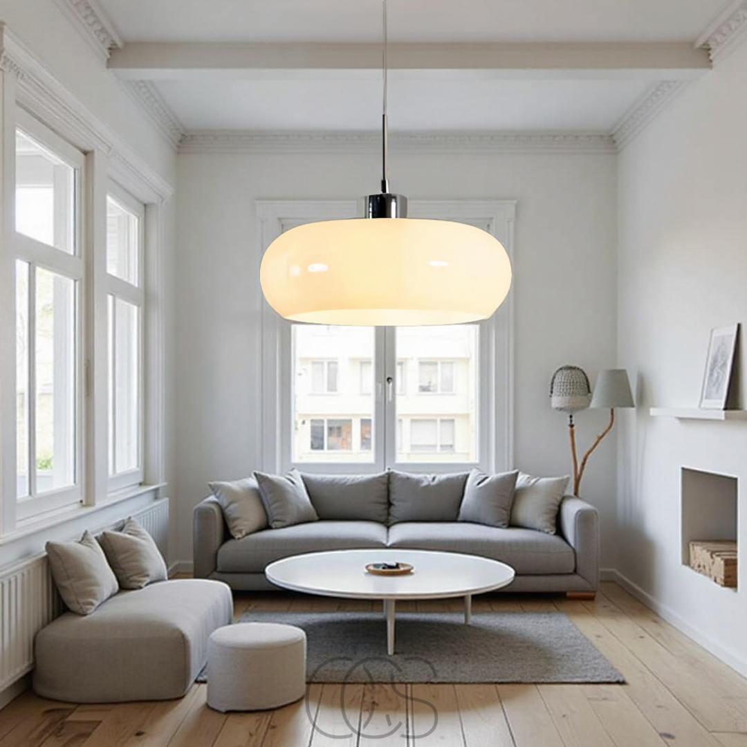 Vellina – Nordic retro pendant lamp - mouth-blown glass & Scandinavian design