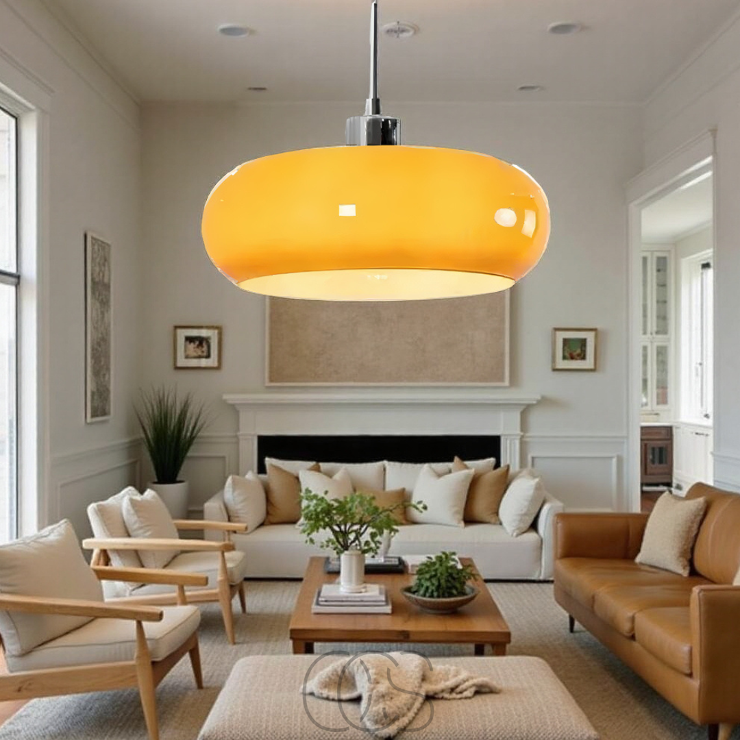 Vellina – Nordic retro pendant lamp - mouth-blown glass & Scandinavian design