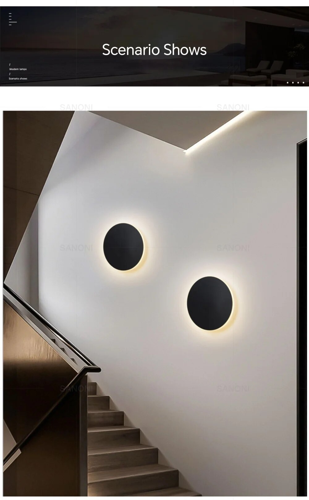 Lampada da parete LED moderna – Lumeo