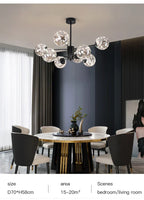 NobleLuminance - Glass Ball Chandelier
