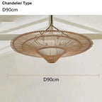 Liora Rattan Chandelier