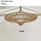 Liora Rattan Chandelier