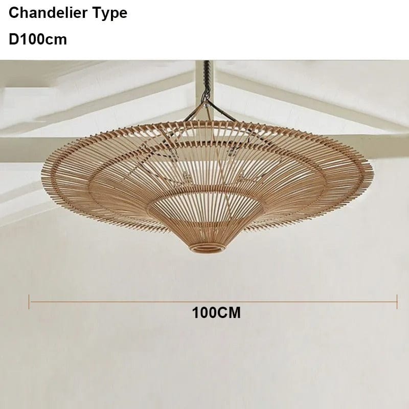 Liora Rattan Chandelier