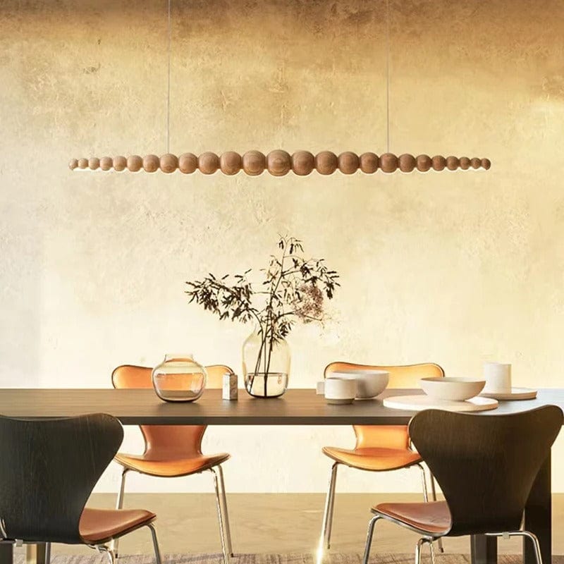 Arborcrest Wood Bead Chandelier