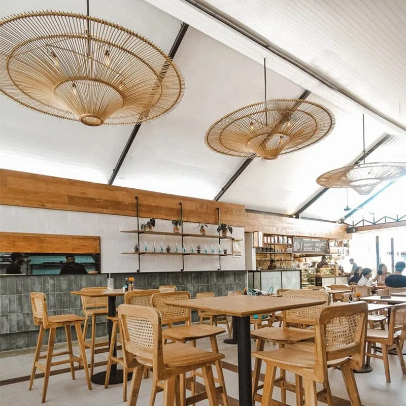 Liora Rattan Chandelier