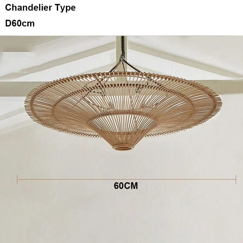 Liora Rattan Chandelier
