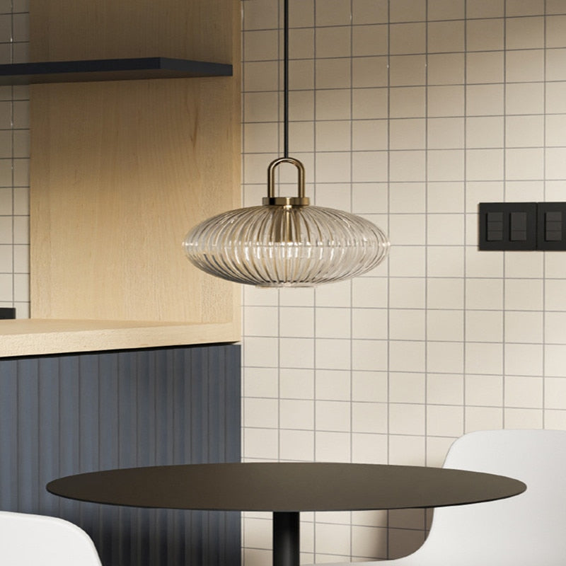 Marisol Vintage Glass Pendant Lights In Art Deco Style